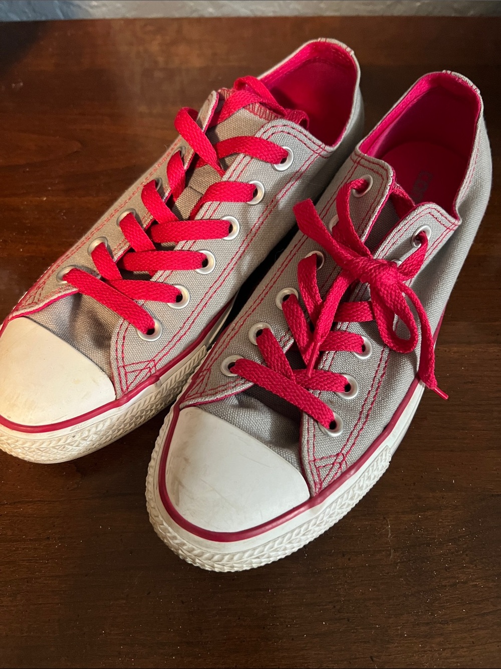 💕 CONVERSE All Star ⭐️ Women’s Hot Pink Grey Sneakers